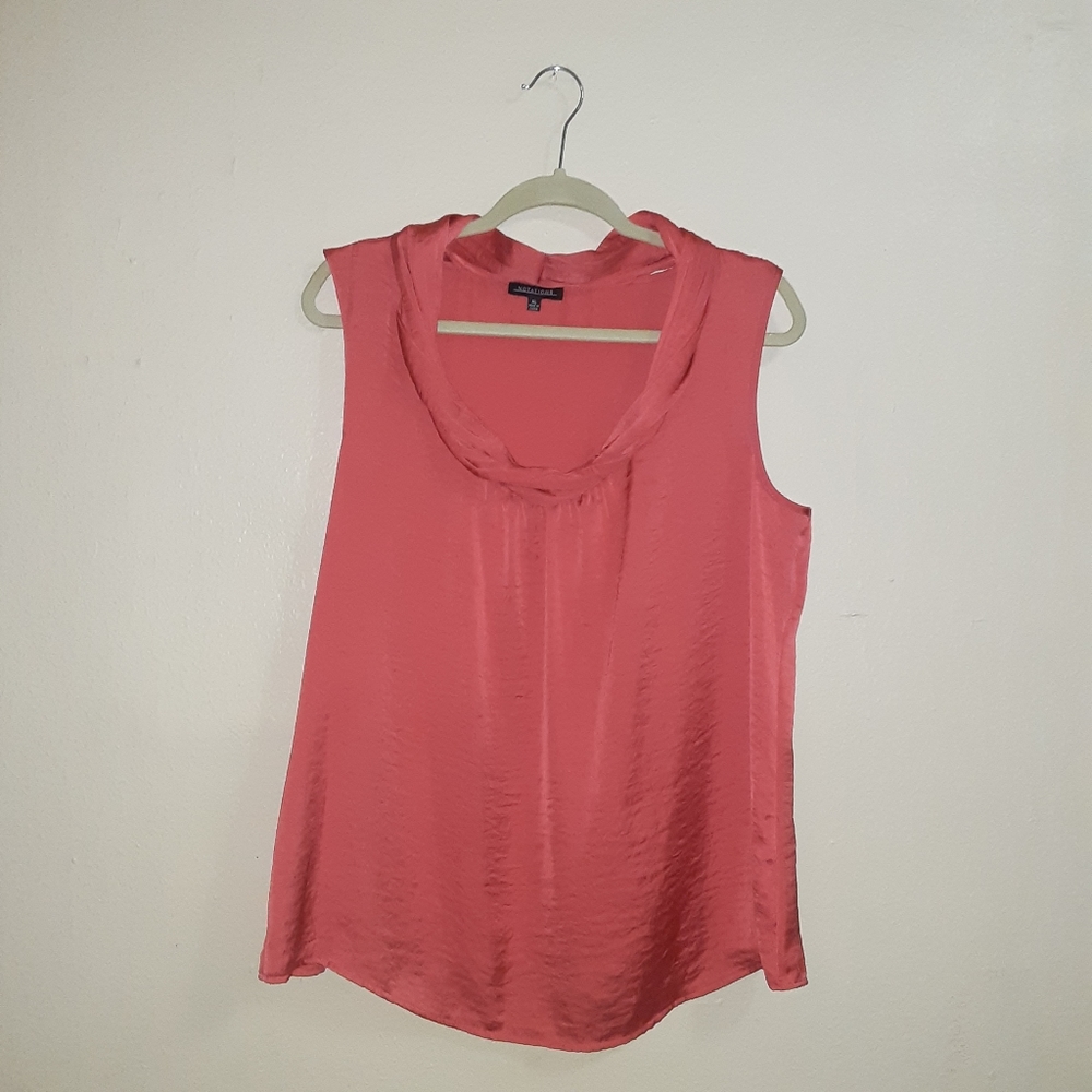 Women's XL Notations Cowl Neck Blouse